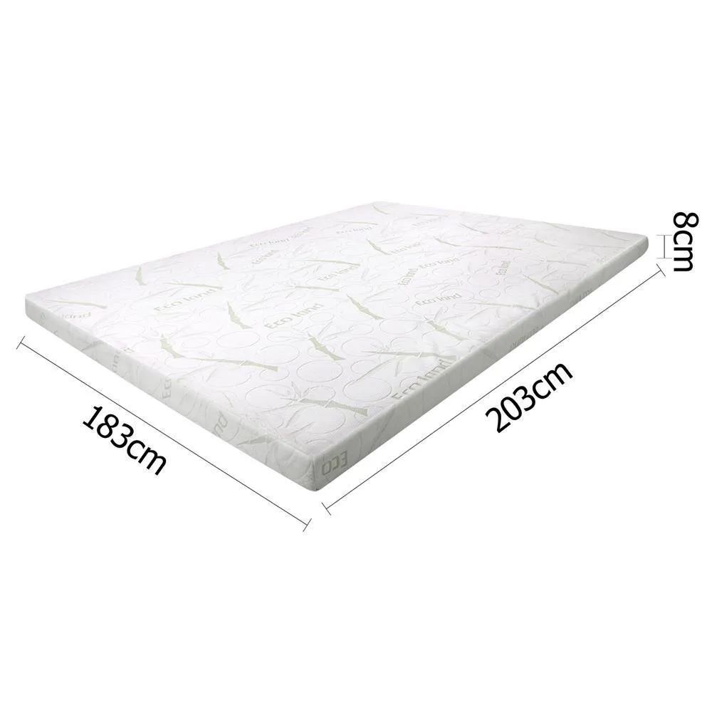 King Size 8cm Cool Gel Memory Foam Mattress Topper