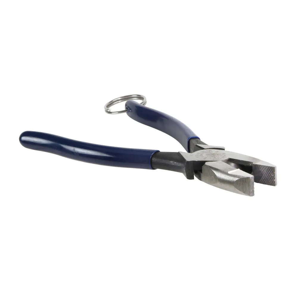 Klein Tools D213-9NETT Pliers, High Leverage Side Cutters, Tether Ring