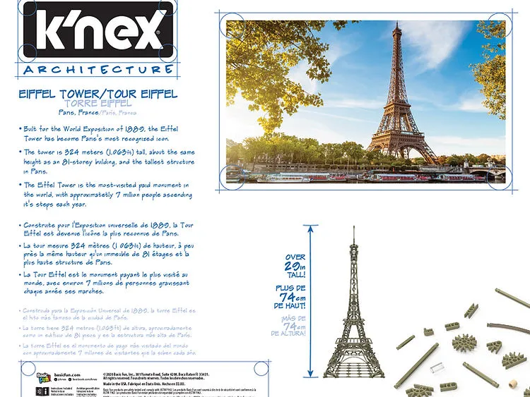 K’NEX ARCHITECTURE – Eiffel Tower