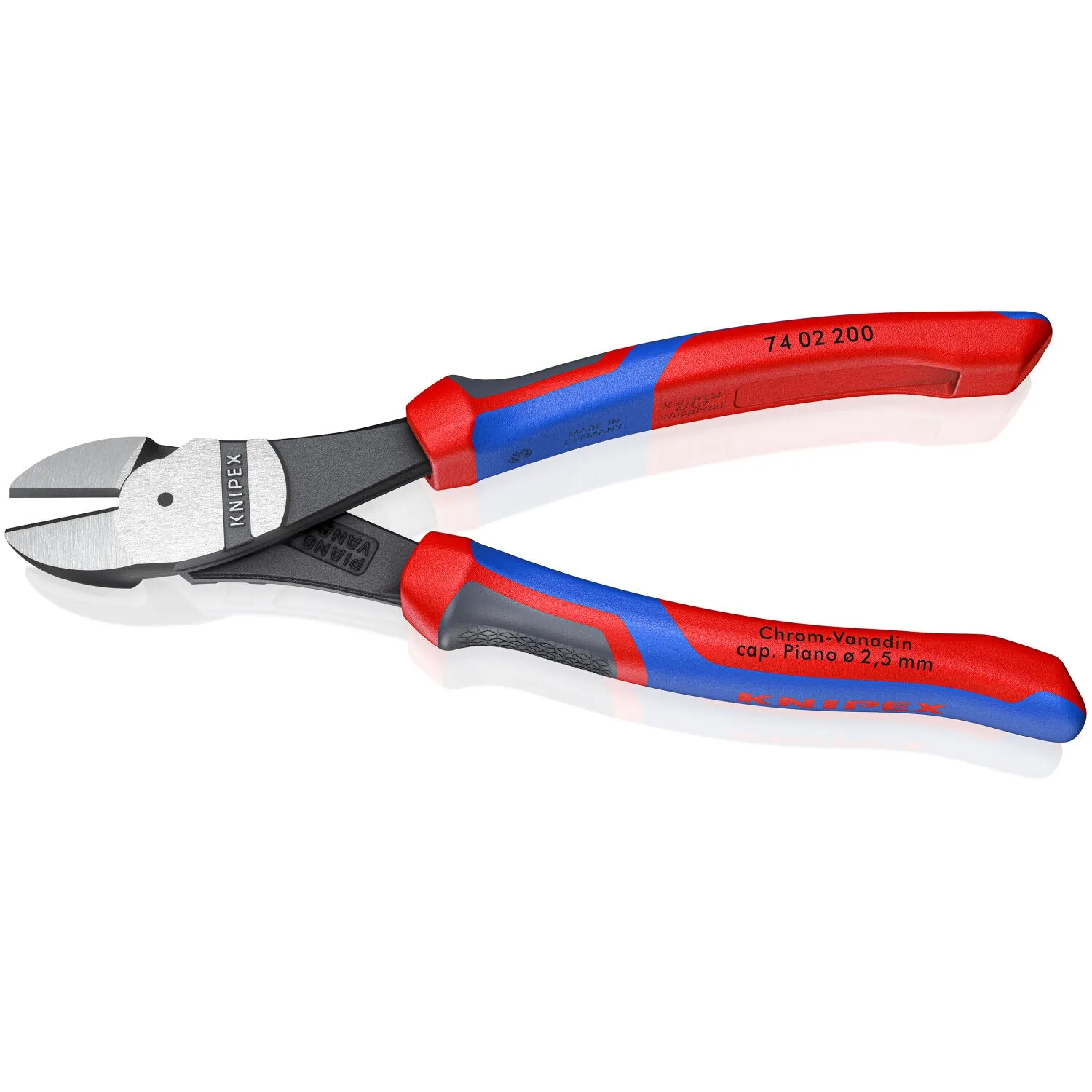 Knipex 74 02 200 SBA KnipeXtend 8" High Leverage Diagonal Cutters