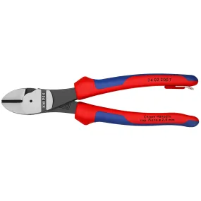 Knipex 74 02 200 T BKA 8" High Leverage Diagonal Cutters-Tethered Attachment