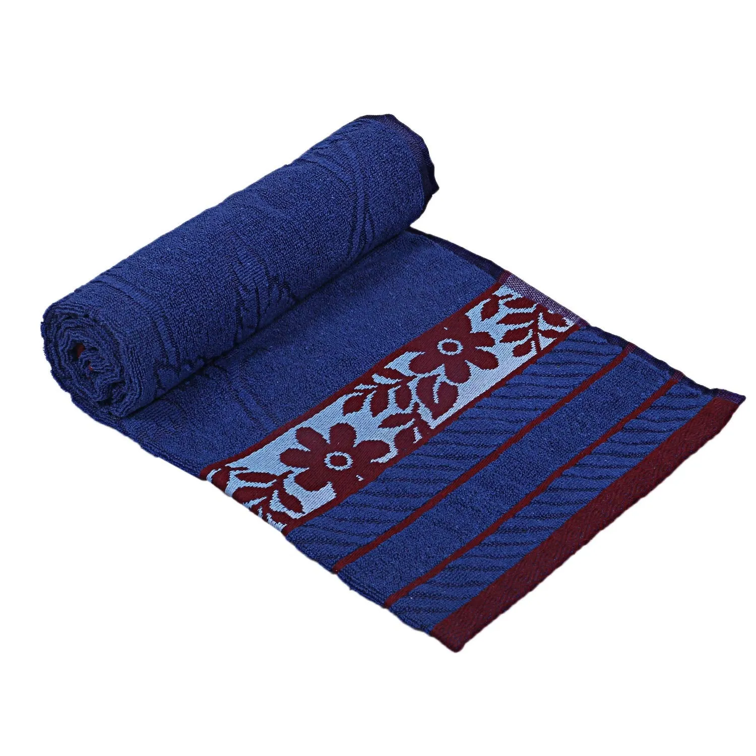 Kuber Industries 100% Cotton 2 Pieces Bath Towel 27" x54” (Blue) -CTKTC28905