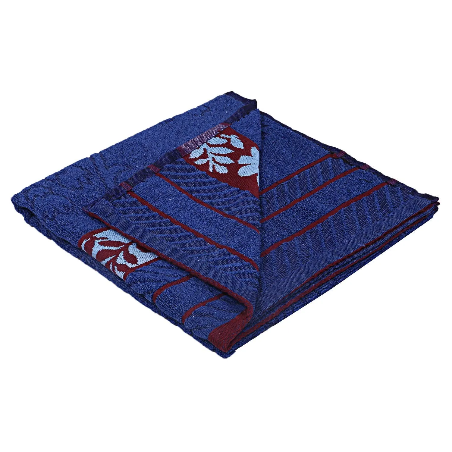 Kuber Industries 100% Cotton 2 Pieces Bath Towel 27" x54” (Blue) -CTKTC28905