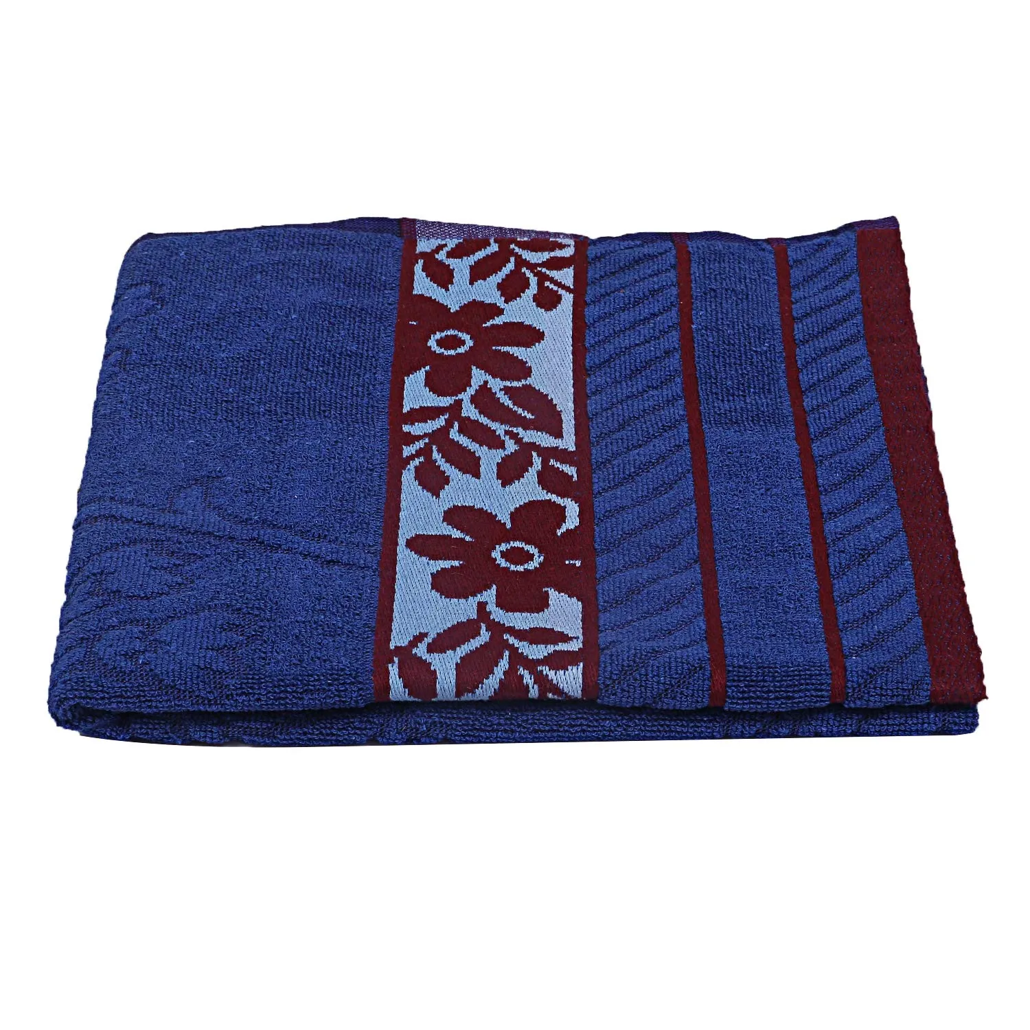 Kuber Industries 100% Cotton 2 Pieces Bath Towel 27" x54” (Blue) -CTKTC28905