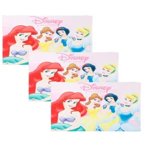 Kuber Industries Disney Princess Microfiber Soft Kids Bath Towel-Pack of 3 (Multi)