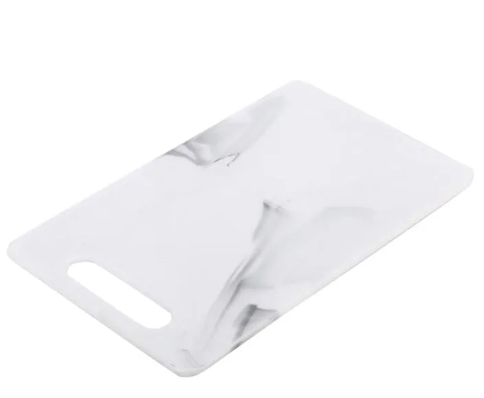 L. Gourmet Plastic  Marble Cutting Board 12x8" 1pc