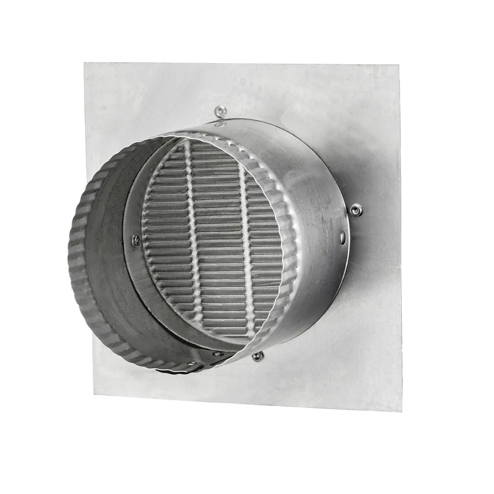 Lambro 141 Aluminum Bathroom Fan Eave Vent, 3"