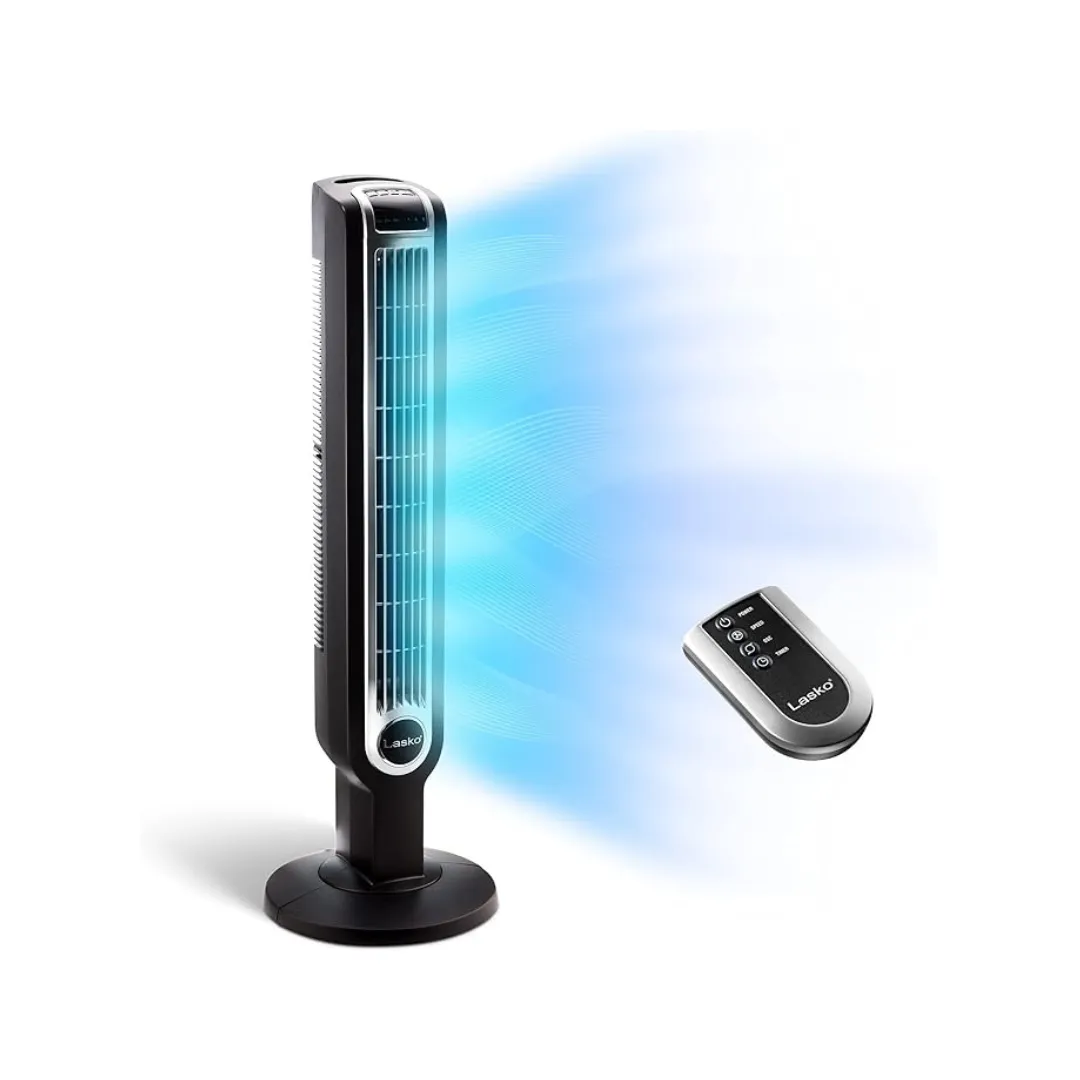 Lasko Oscillating Tower Fan, 3 Quiet Speeds