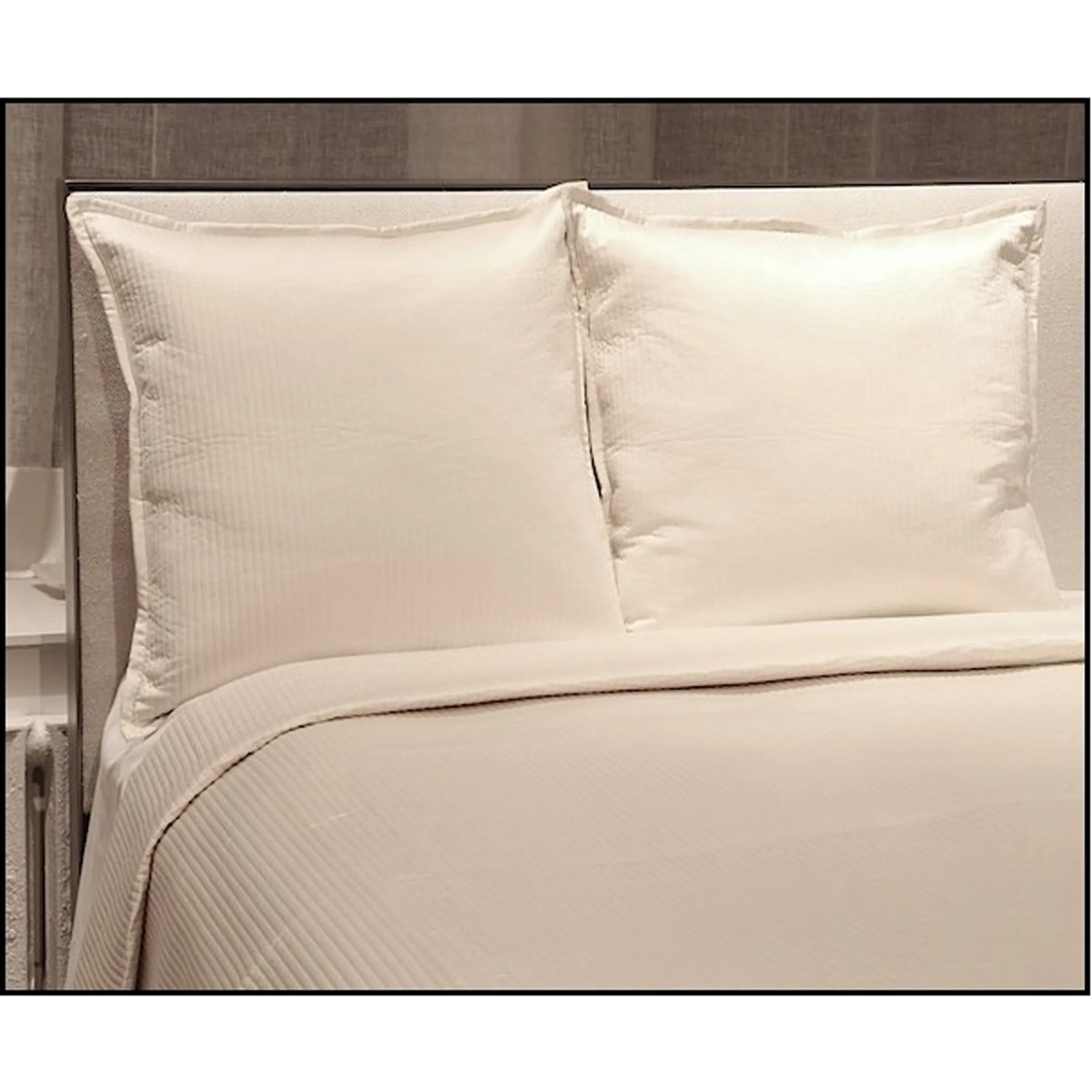 Linea Coverlet Set, Ivory