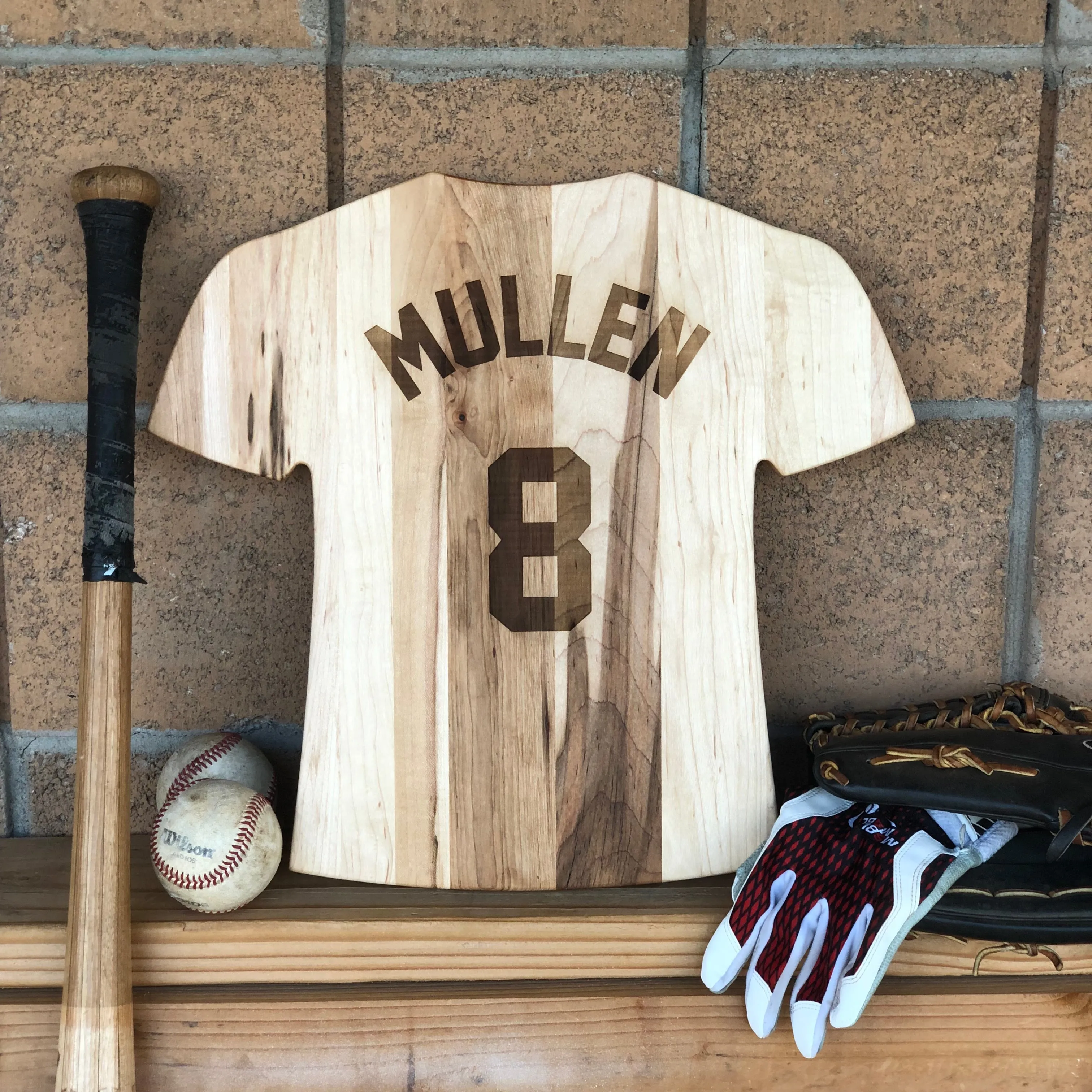 Los Angeles Angels Team Jersey Cutting Board | Customize With Your Name & Number | Add a Personalized Note