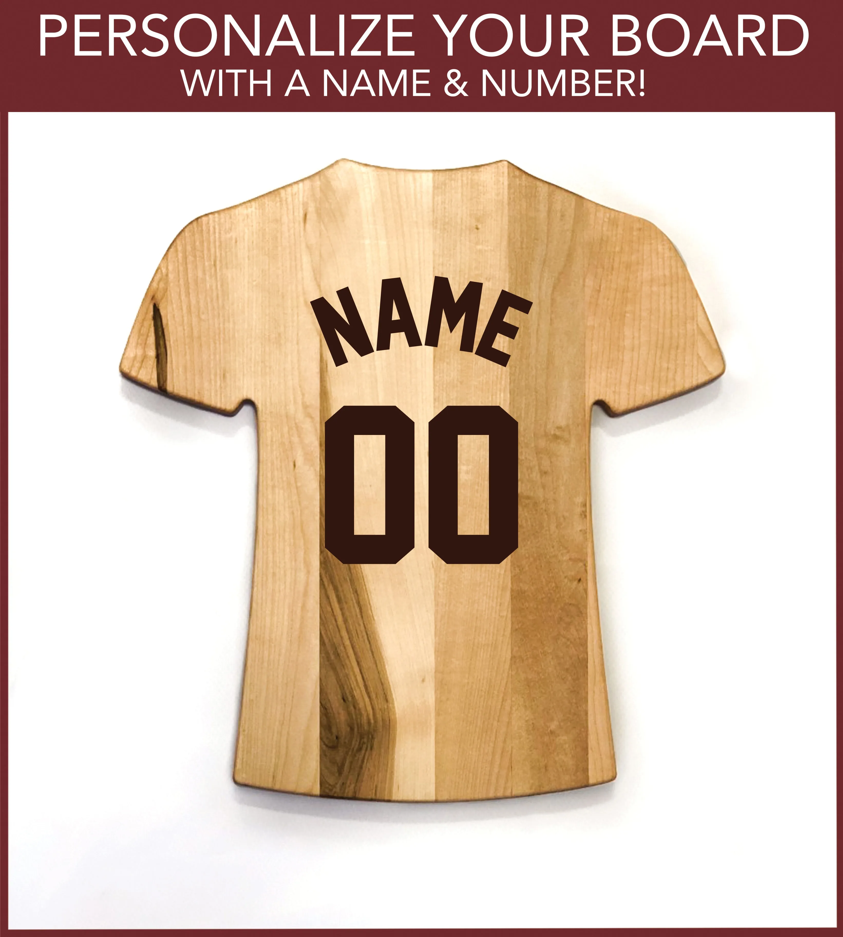 Los Angeles Angels Team Jersey Cutting Board | Customize With Your Name & Number | Add a Personalized Note