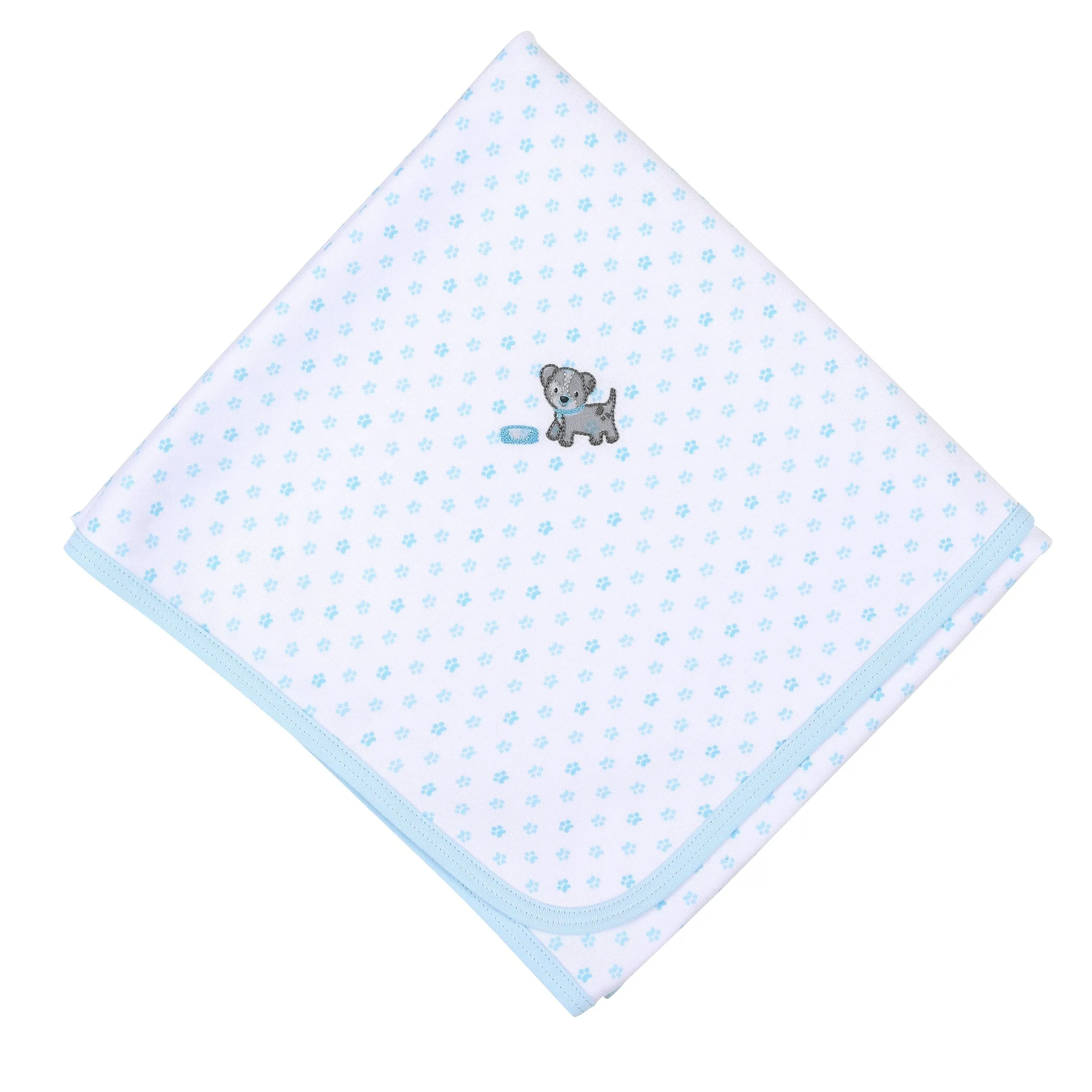 MAGNOLIA BABY - My Little Puppy Blanket - Light Blue