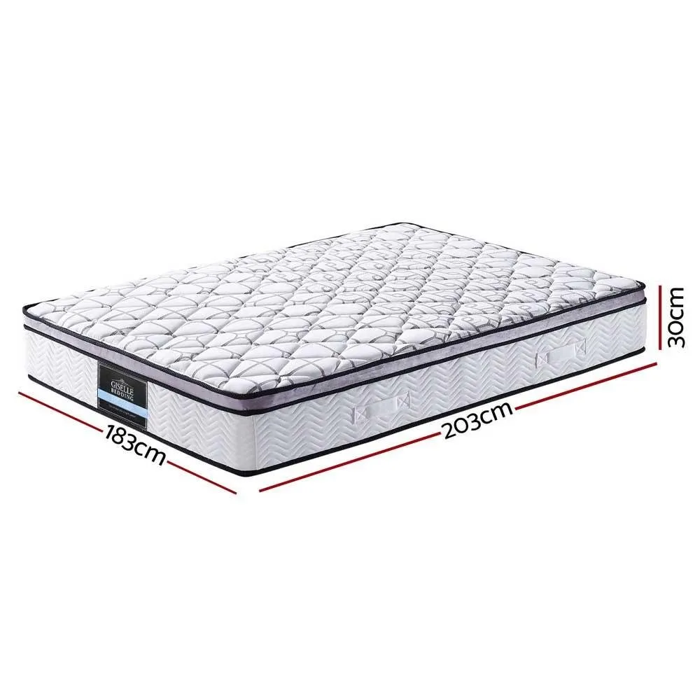 Marbella Euro Top Cool Gel Pocket Spring Mattress 30cm Thick - King