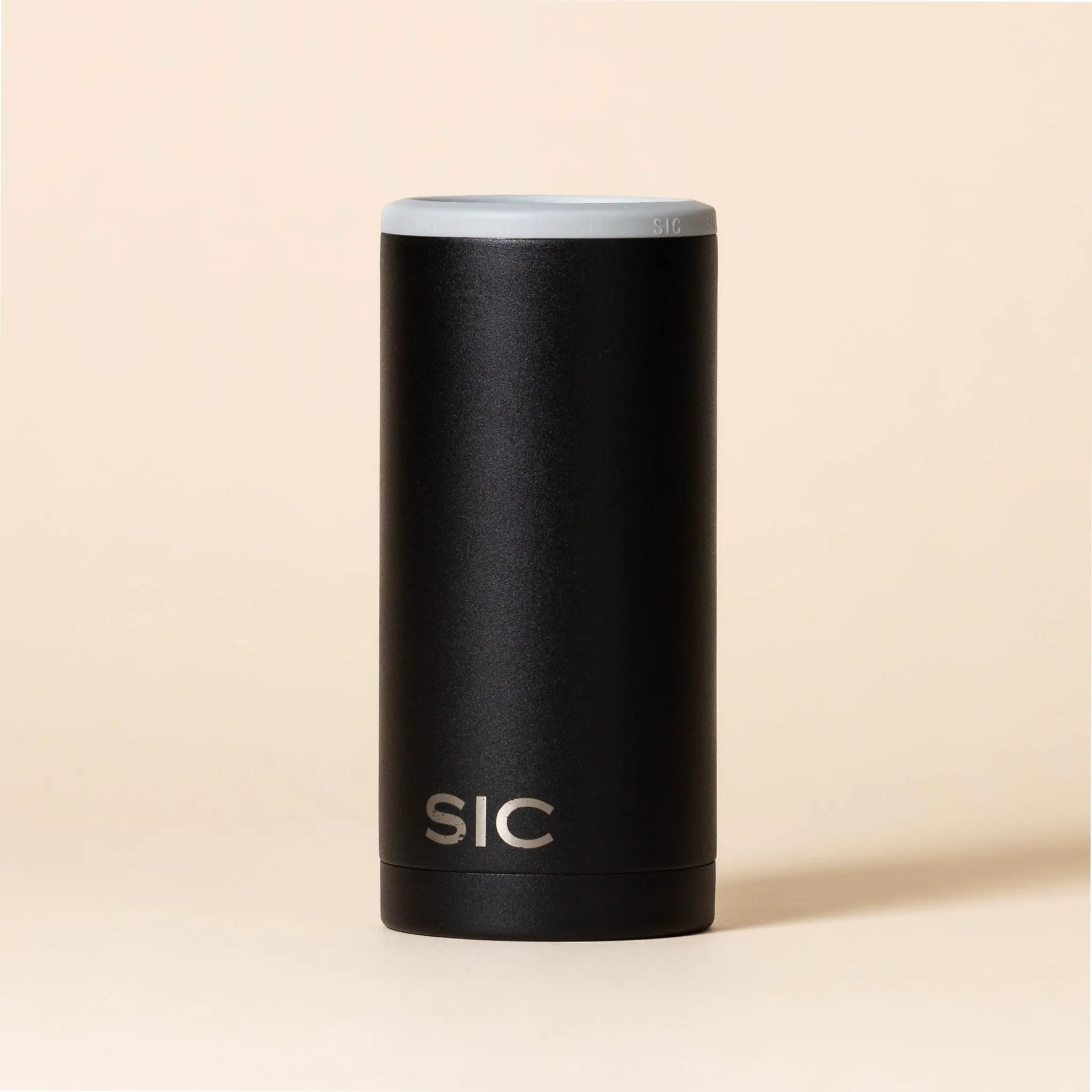 Matte Black Slim Can Cooler