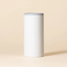 Matte White Slim Can Cooler