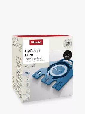 Miele HyClean Pure GN Dust Bag XL Pack (8 Dust Bags   4 Filters) For Compact Vacuum Cleaners