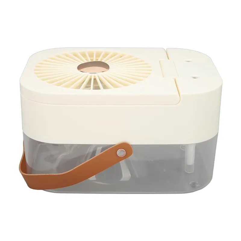 Mini Desktop Dual Spray Humidifier Fan-Ai-13 White