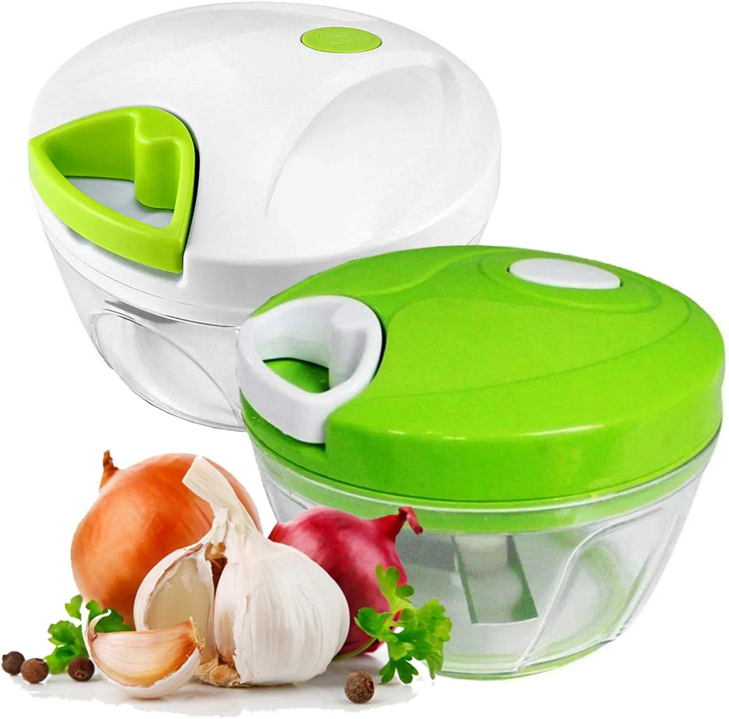 Mini Speedy Chopper Manual Hand Pull Vegetable & Meat Mini Turbo Cutter