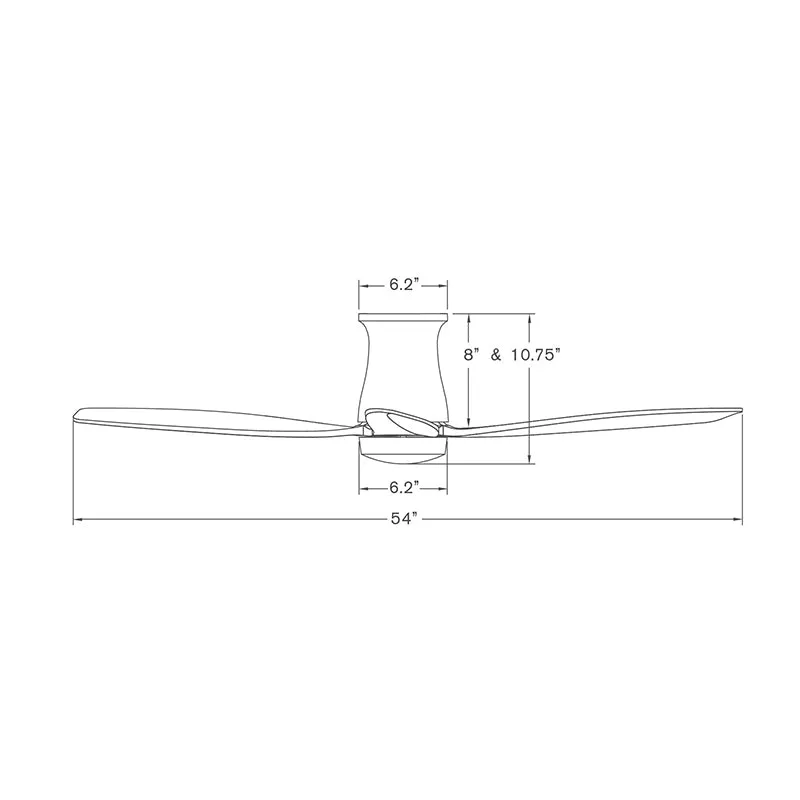 Modern Fan Arbor Flush DC 54" Ceiling Fan - No Light