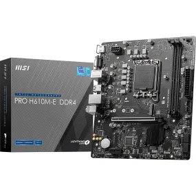 MSI Motherboard pro H610m-E DDR4