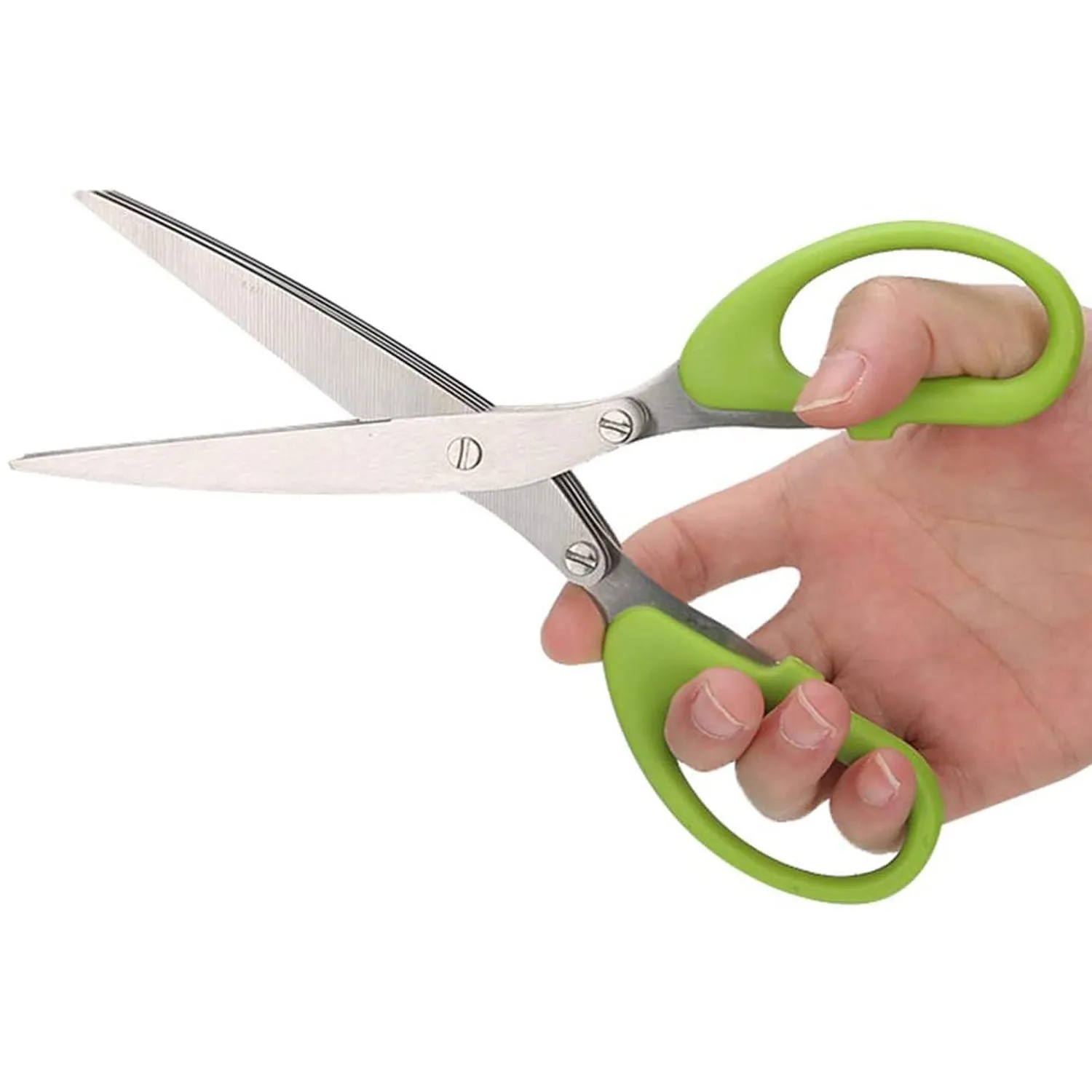 Multifunction Vegetable Stainless Steel Herbs Scissor with 3 Blades