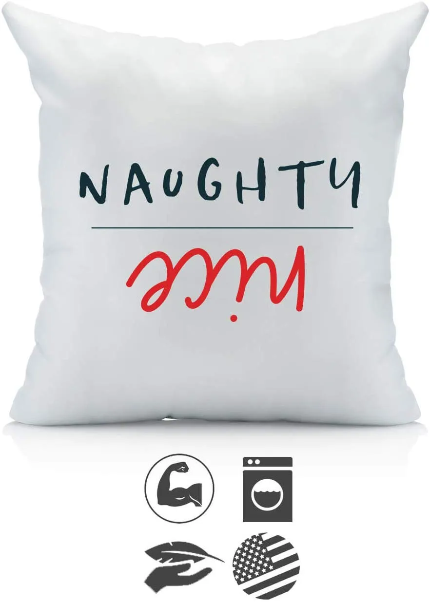 Naughty Or Nice Christmas Pillow Cover