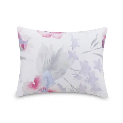 New - Full/Queen Teen Modern Luxe Floral Comforter Set Pink/Gray/Blue - Makers Collective