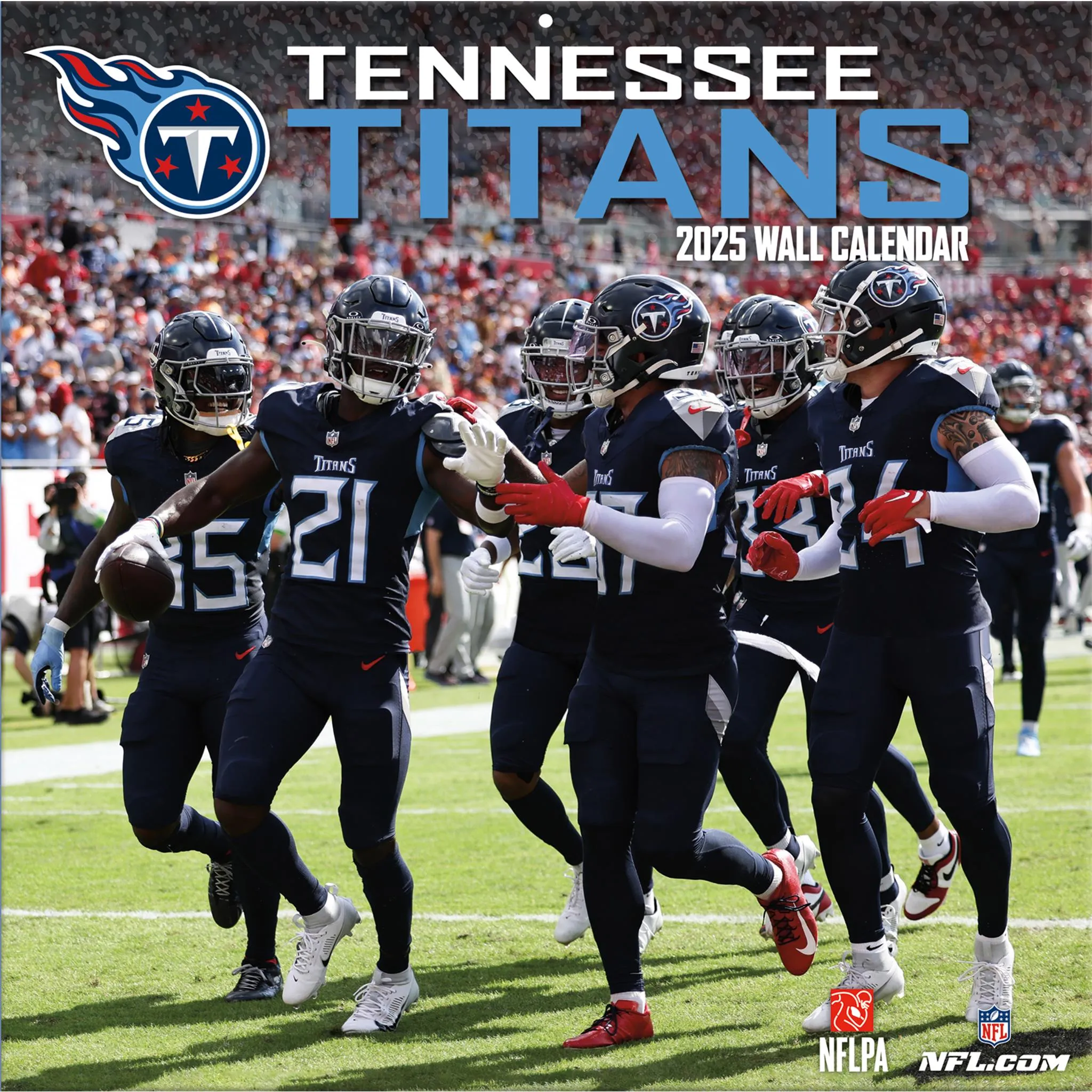 NFL Tennessee Titans Wall 2025 Calendar - Online Exclusive