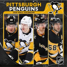 NHL Pittsburgh Penguins Wall 2025 Calendar