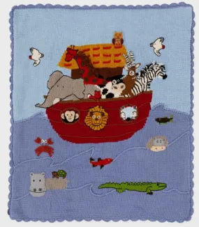 Noah's Ark stroller blanket