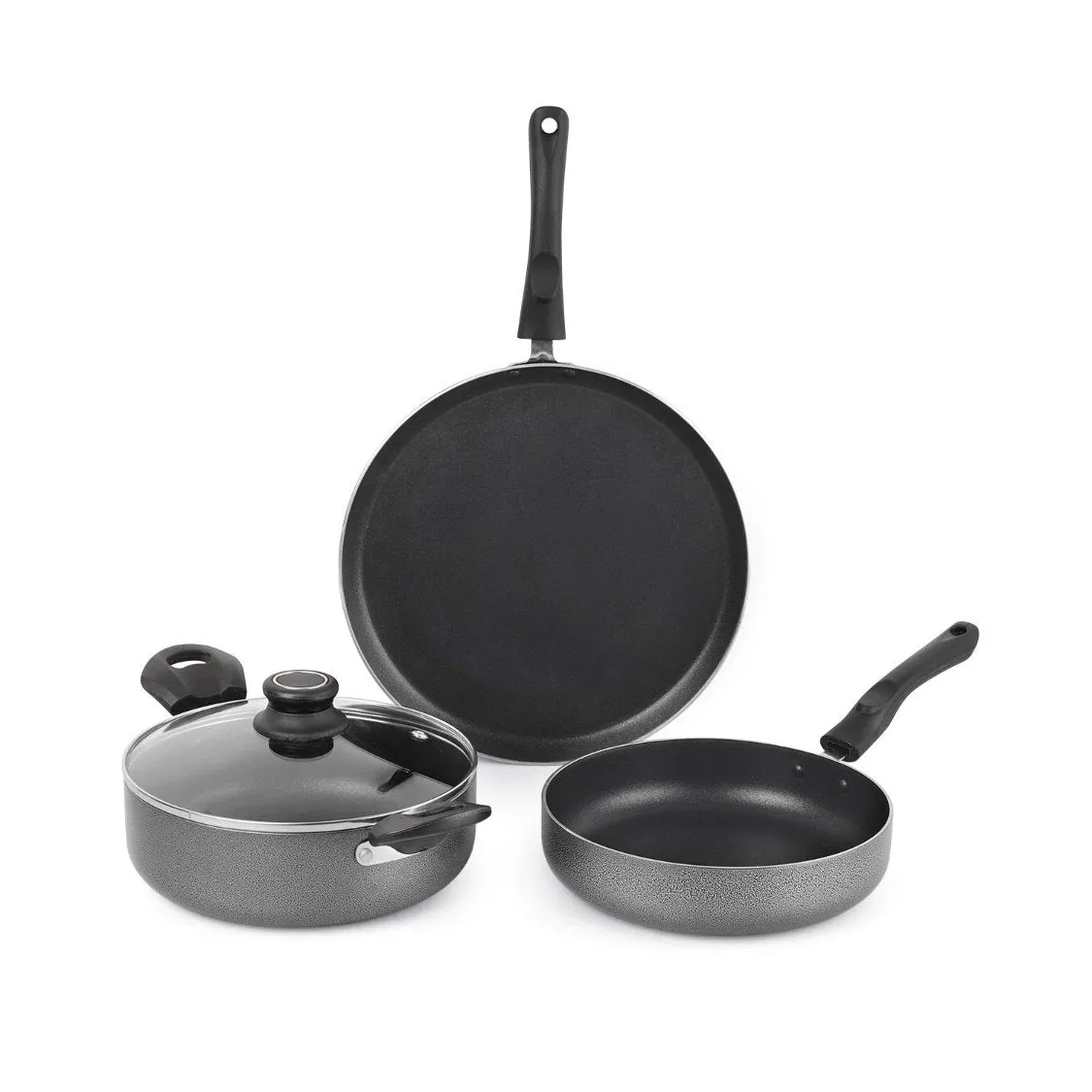 Non-Stick Prima Induction Base Cookware Set, 3 Pieces