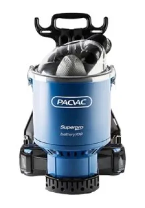 Pacvac Superpro Battery 700 Backpack Vacuum Cleaner