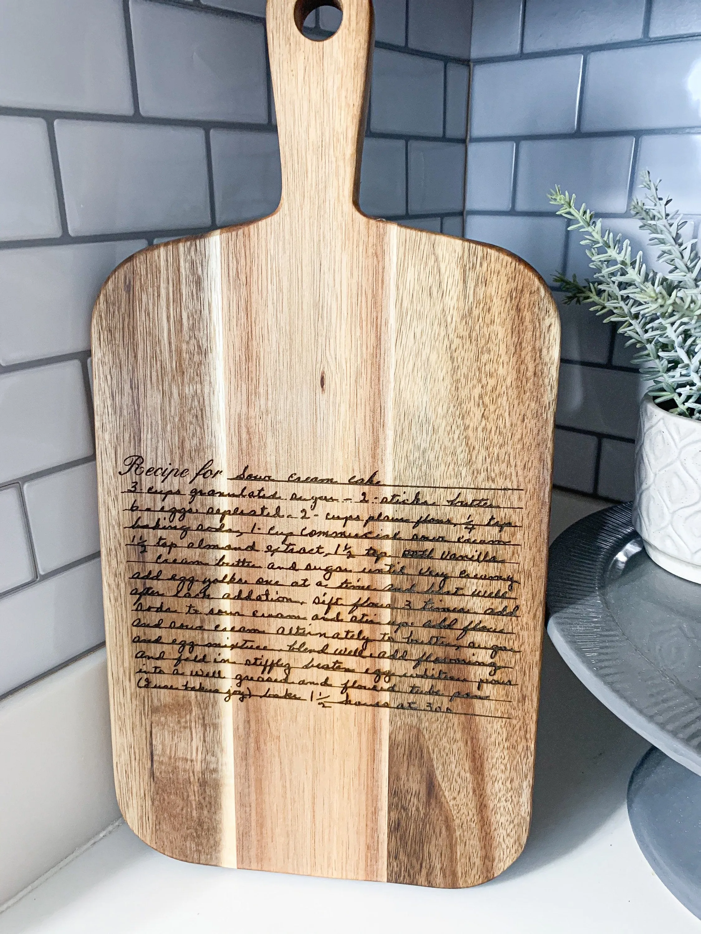 Personalized Cutting Board | Engraved Cutting Board | Custom Cutting Board | Engraved Recipe Cutting Board | Housewarming | Wedding Gift