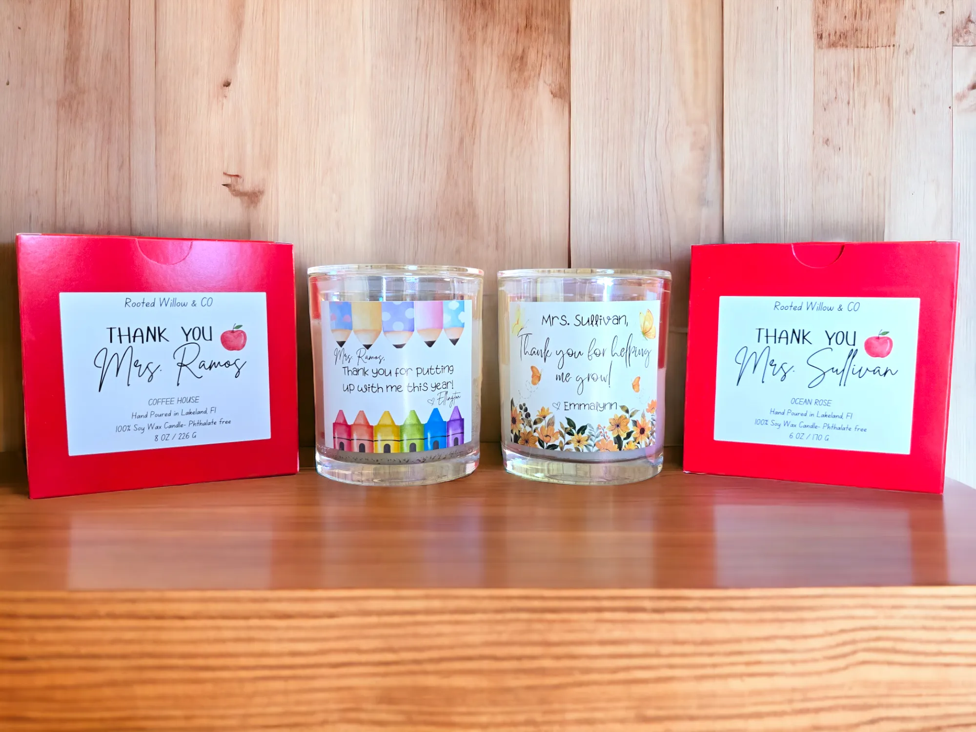 Personalized Teacher Appreciation Candle