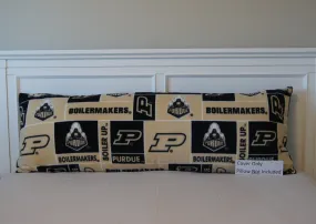 Pillows - Body Pillow Cover - College - NCAA - Purdue University-P - Boilermakers