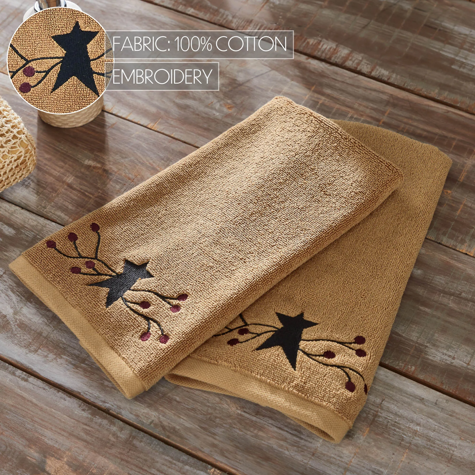 Pip Vinestar Hand Towel Set of 2 16x26 **BACKORDERED UNTIL JANUARY 2025**