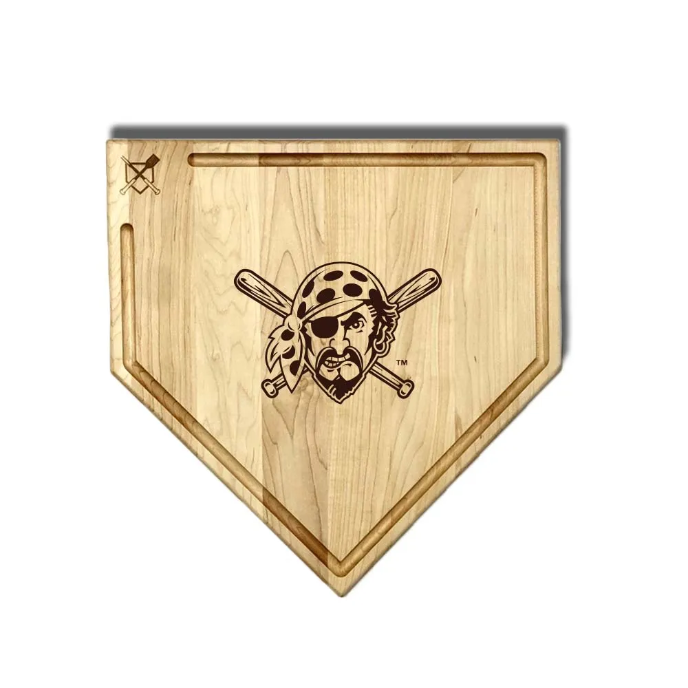 Pittsburgh Pirates Home Plate Cutting Boards | Multiple Sizes | Multiple Designs