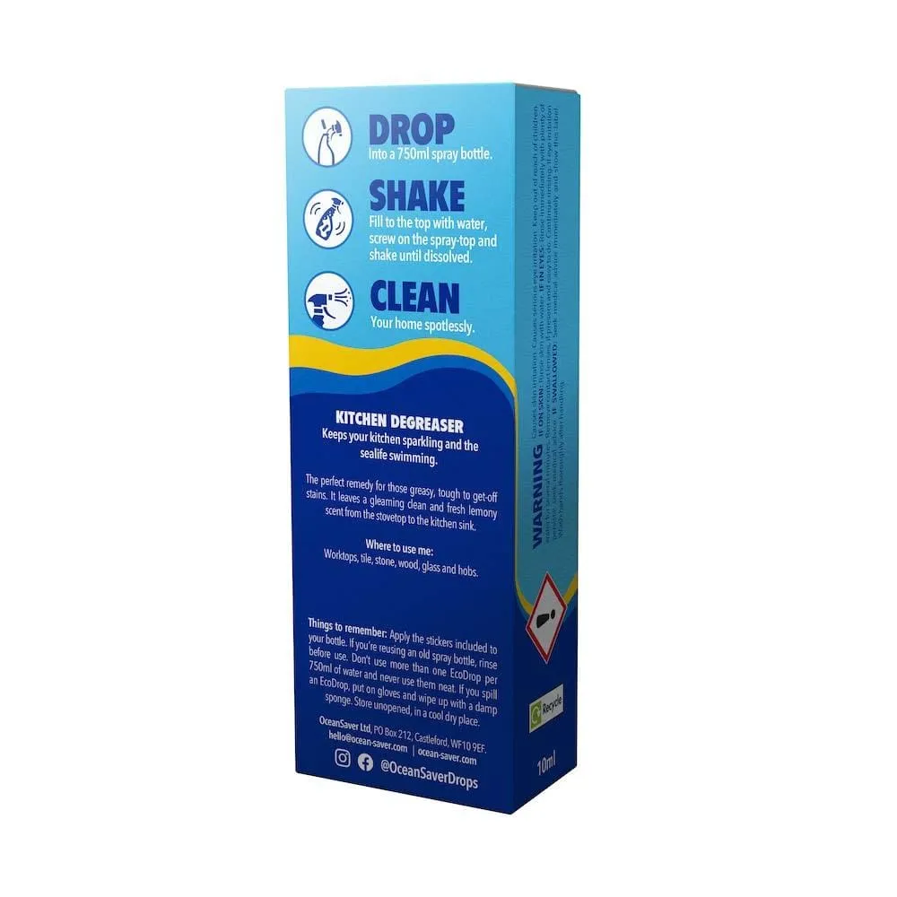 Plastic Free Cleaning Drop Kitchen Degreaser - Citrus Kelp