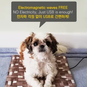 Portable Mini Heating Mat (Connect to USB port)_USB온열매트 ( 차량용 고속충전기 증정)