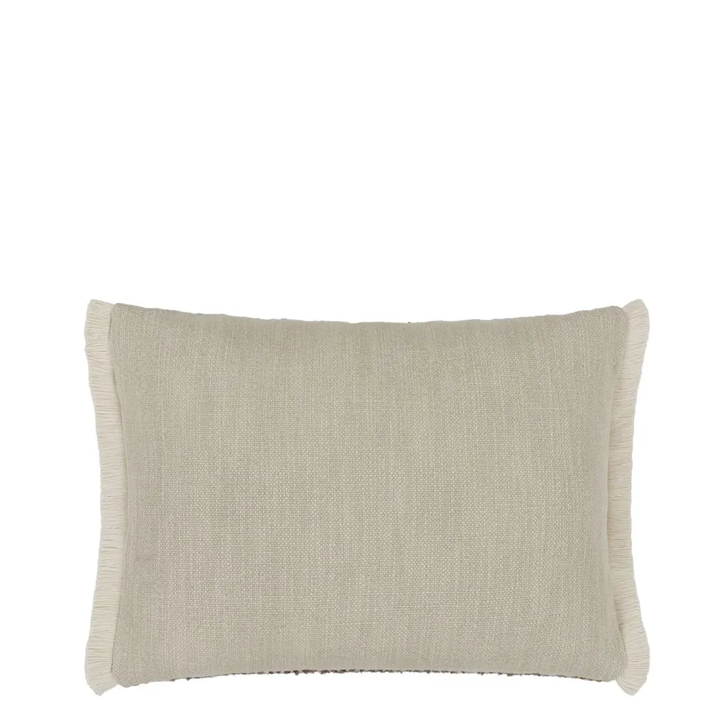 Pradelles Zinc  Textured Weave Throw Pillow by Designers Guild