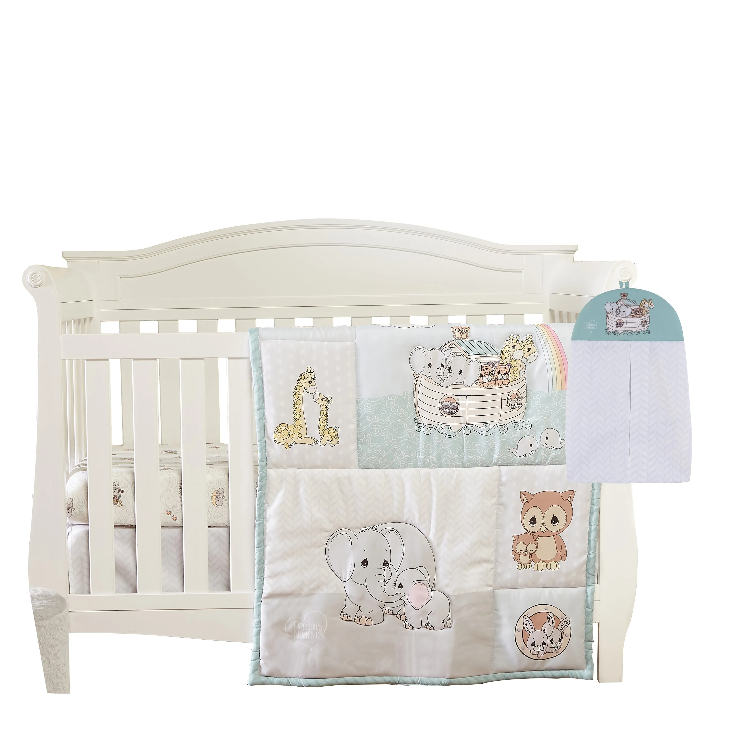 Precious Moments Boys 4 Pc Crib Bedding Set