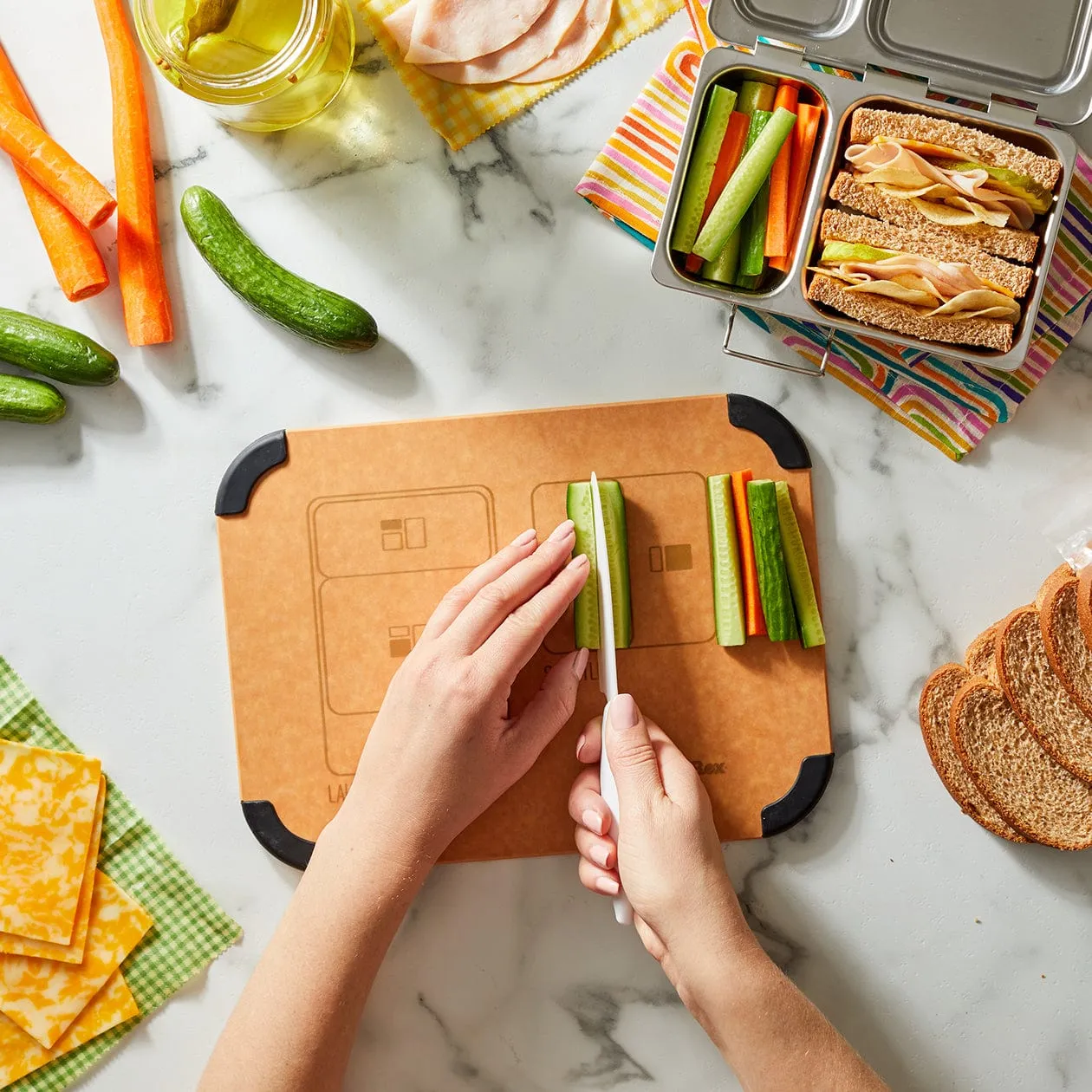 Prep to Pack Cutting Board