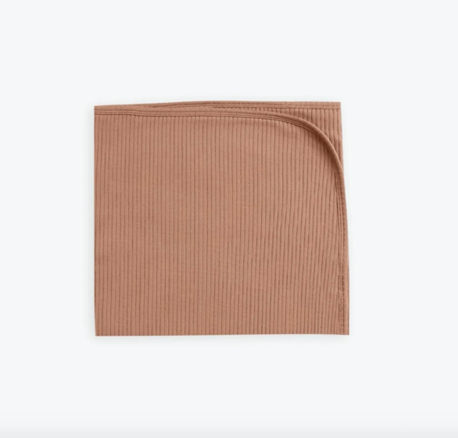 Quincy Mae Baby Unisex Terracotta Ribbed Organic Blanket