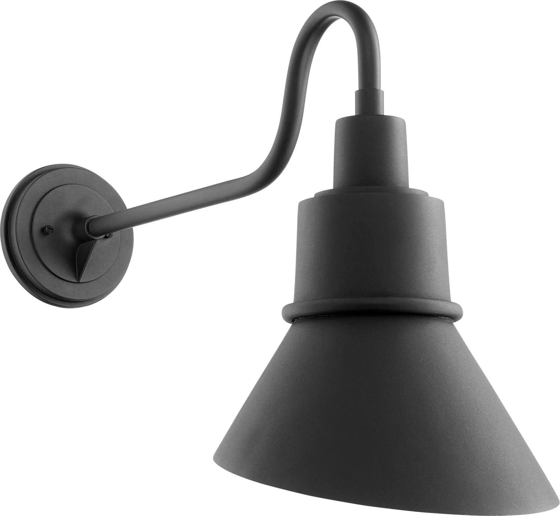 Quorum Torrey 731-69 Wall Mount Farmhouse Barn Light Transitional - Textured Black