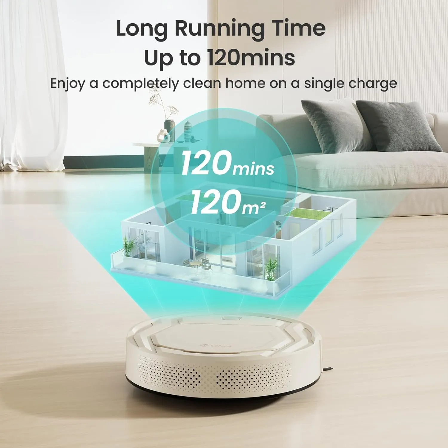 "Ultimate Cleaning Companion: M210P Champagne Robot Vacuum - Powerful, Sleek, and Smart! Perfect for Pet Hair, Hard Floors, and Carpets. Alexa Voice Control, Self-Charging, and Compact Design!"