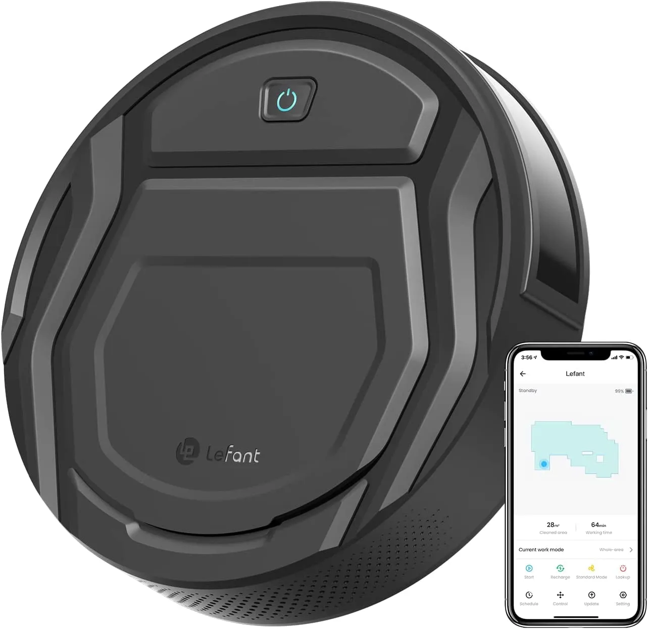 "Ultimate Cleaning Companion: M210P Champagne Robot Vacuum - Powerful, Sleek, and Smart! Perfect for Pet Hair, Hard Floors, and Carpets. Alexa Voice Control, Self-Charging, and Compact Design!"