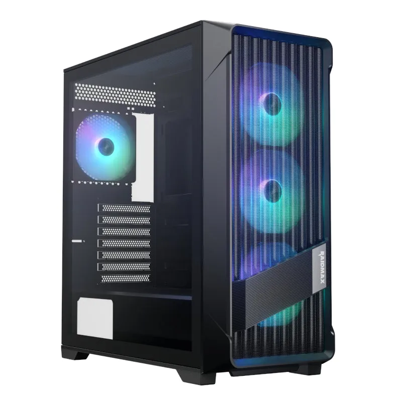 Raidmax X603TBF ATX type-C 41cm VGA ARGB Mid-Tower Gaming Chassis - Black