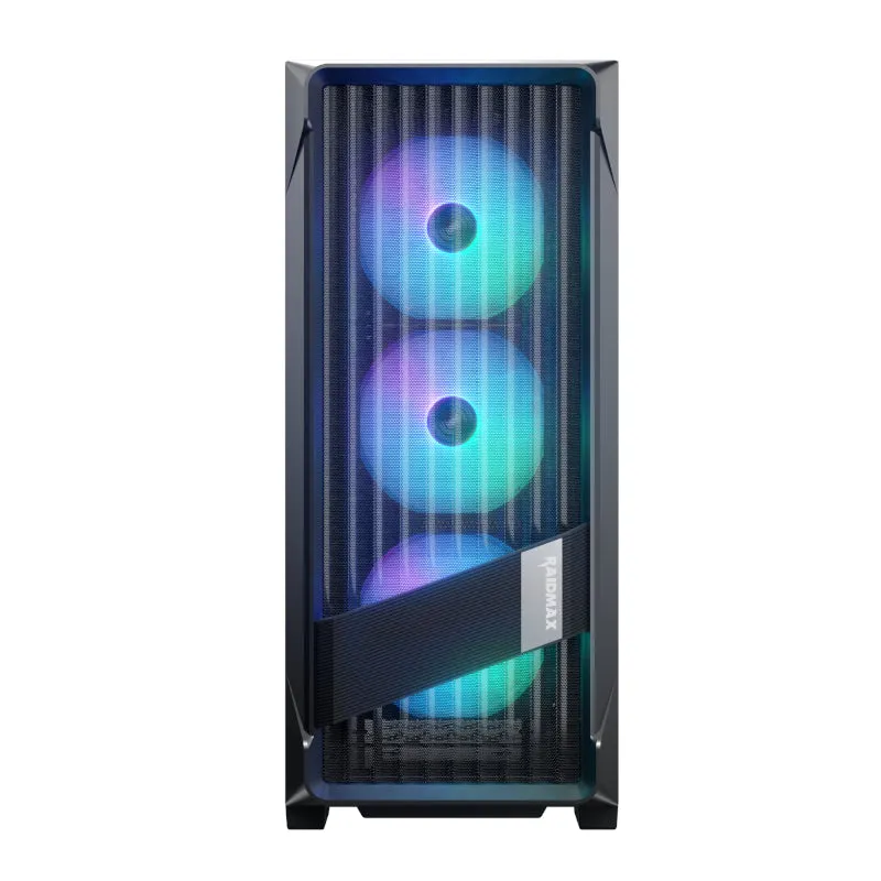 Raidmax X603TBF ATX type-C 41cm VGA ARGB Mid-Tower Gaming Chassis - Black