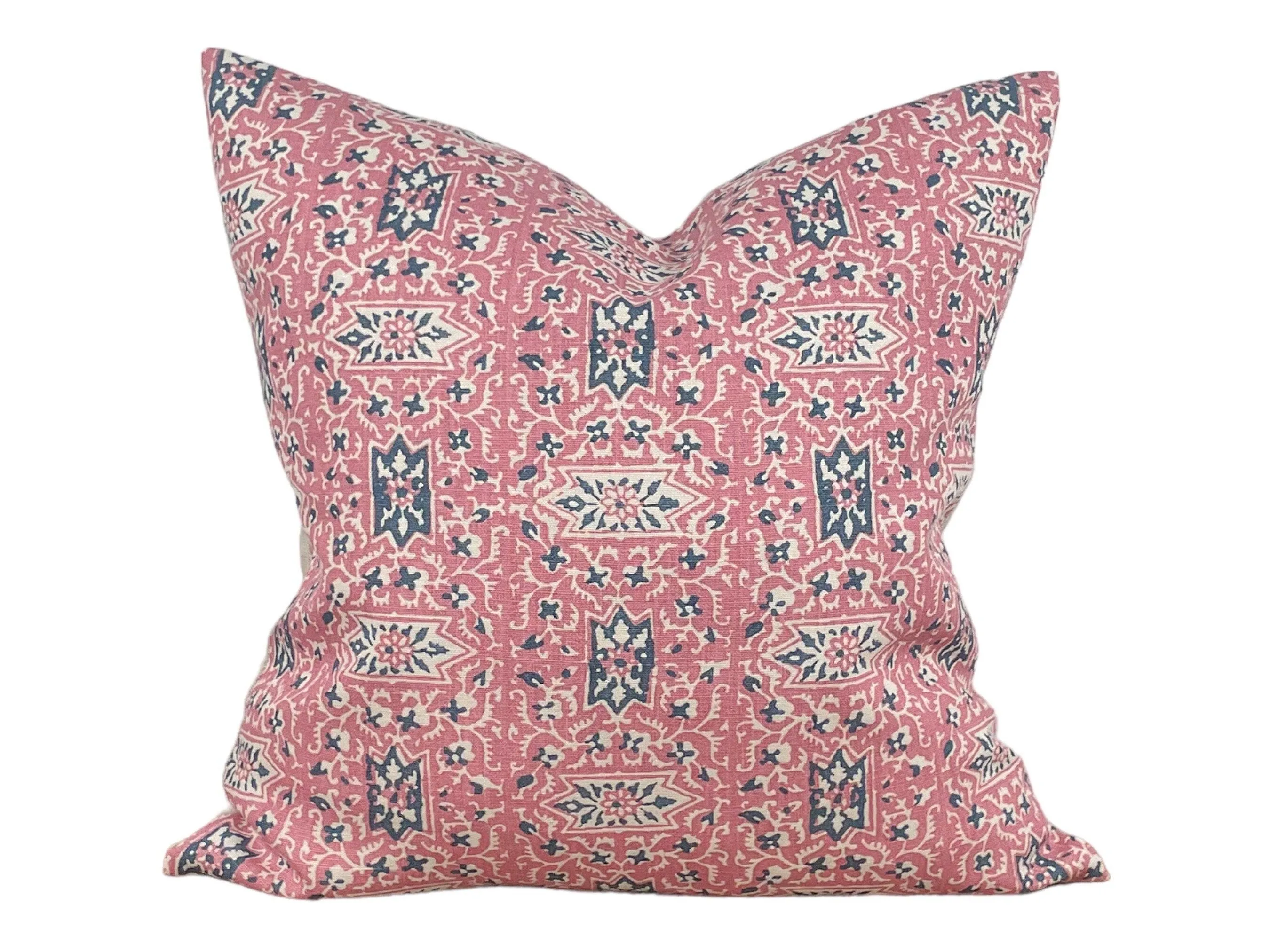 READY TO SHIP Carolina Irving 'Cordoba' Designer Pillows in Rasberry/Indigo