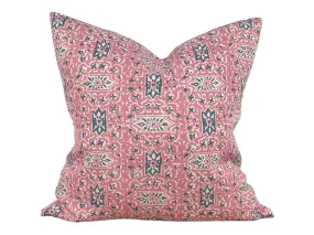 READY TO SHIP Carolina Irving 'Cordoba' Designer Pillows in Rasberry/Indigo